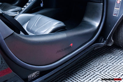 2017-2020 McLaren 720s Dry Carbon Fiber Door Sills - DarwinPRO Aerodynamics