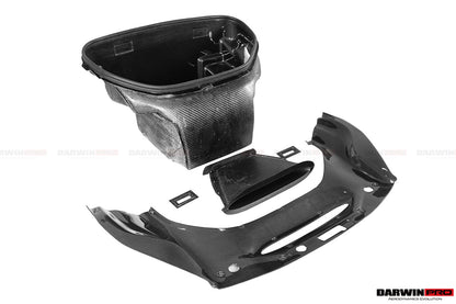 2015-2020 Ferrari 488 GTB/Spyder Pista Style Front Bumper Set W/Hood - DarwinPRO Aerodynamics