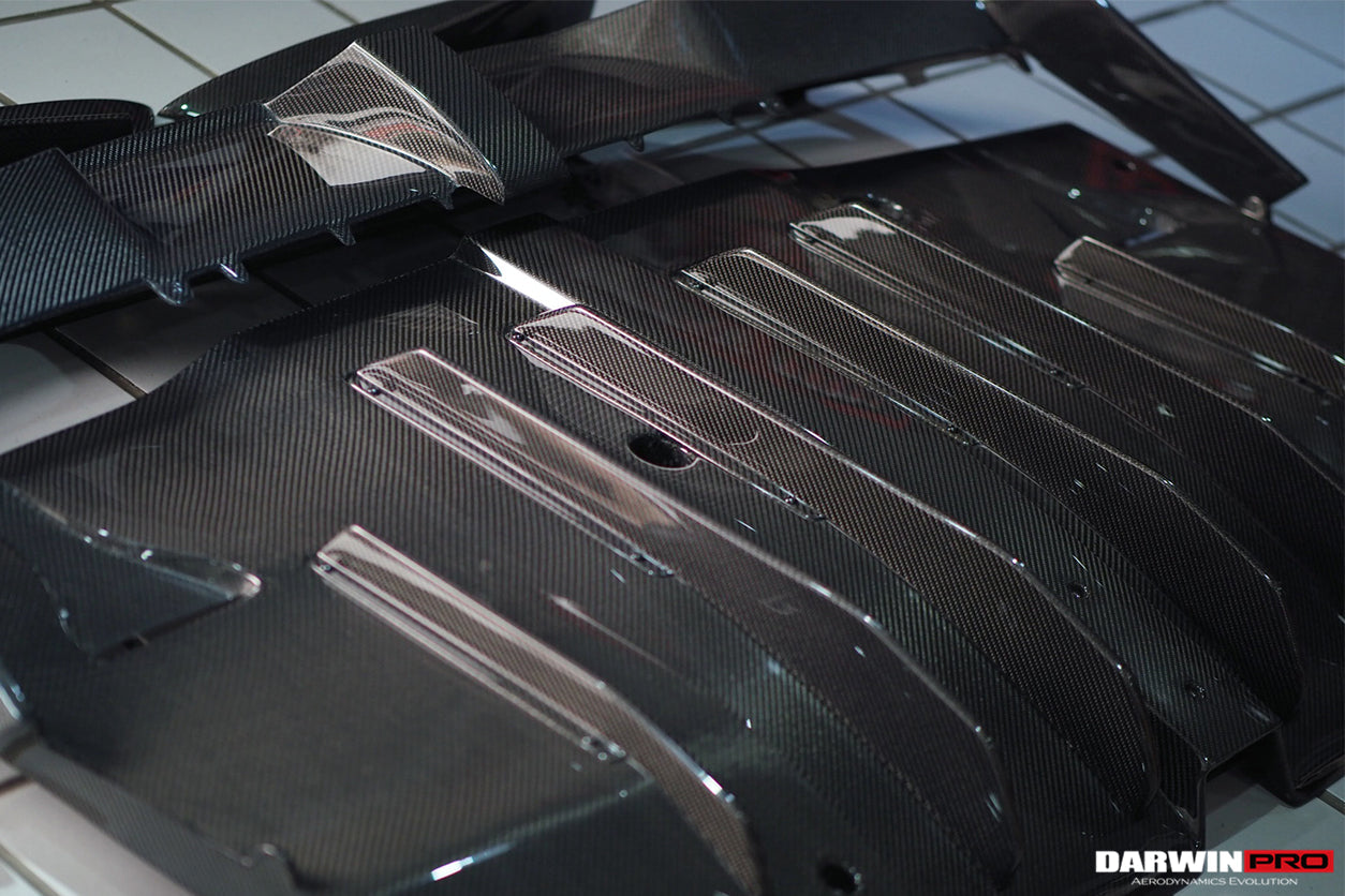 2015-2021 Mercedes Benz W205 C63/S AMG Sedan IMP Performance Carbon Fiber Rear Diffuser - DarwinPRO Aerodynamics