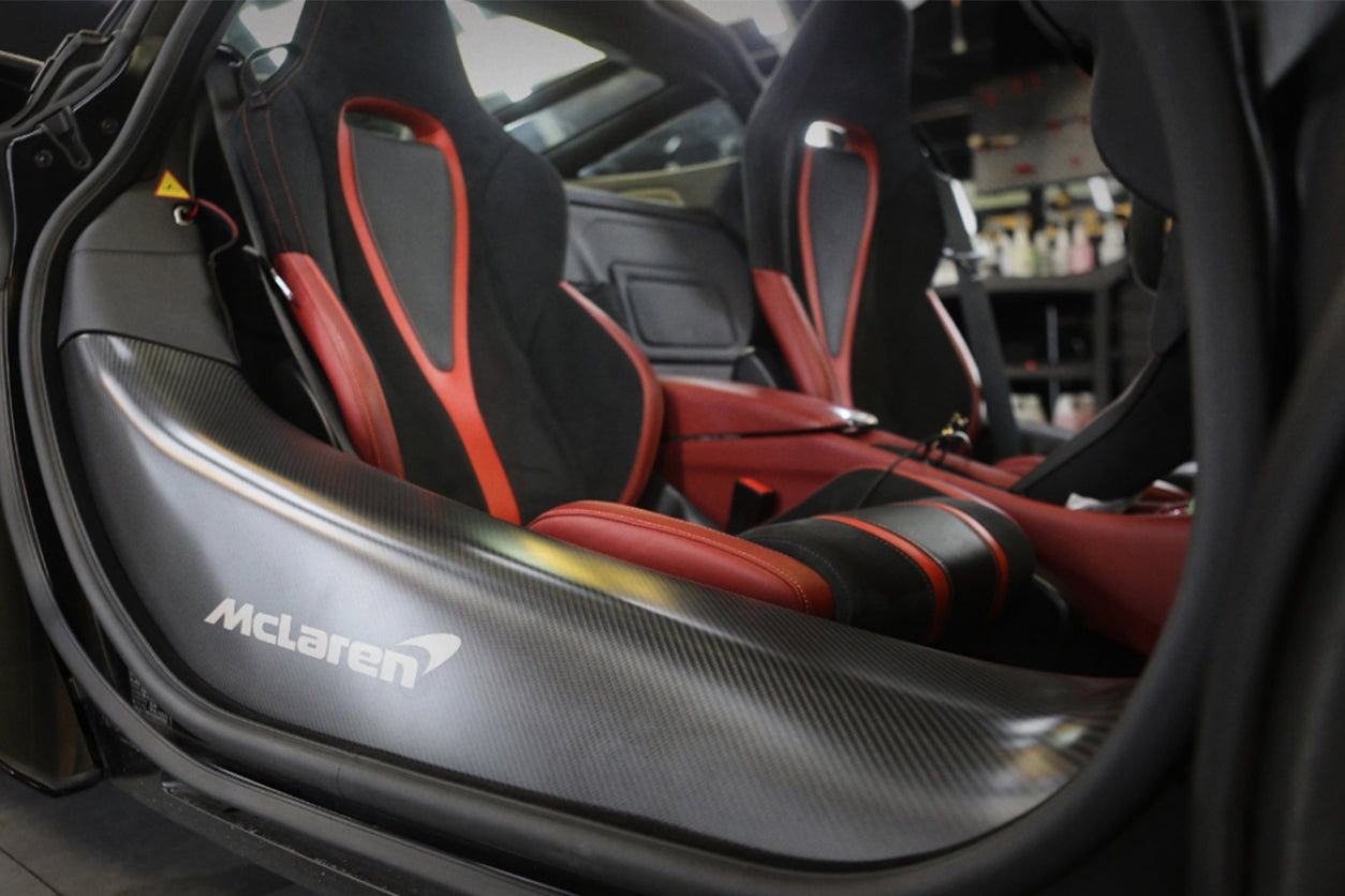 2017-2020 McLaren 720s Dry Carbon Fiber Door Sills - DarwinPRO Aerodynamics