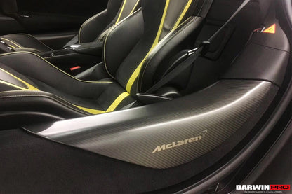 2017-2020 McLaren 720s Dry Carbon Fiber Door Sills - DarwinPRO Aerodynamics