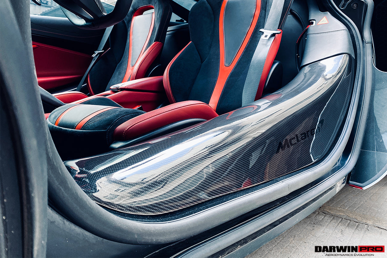 2017-2020 McLaren 720s Dry Carbon Fiber Door Sills - DarwinPRO Aerodynamics