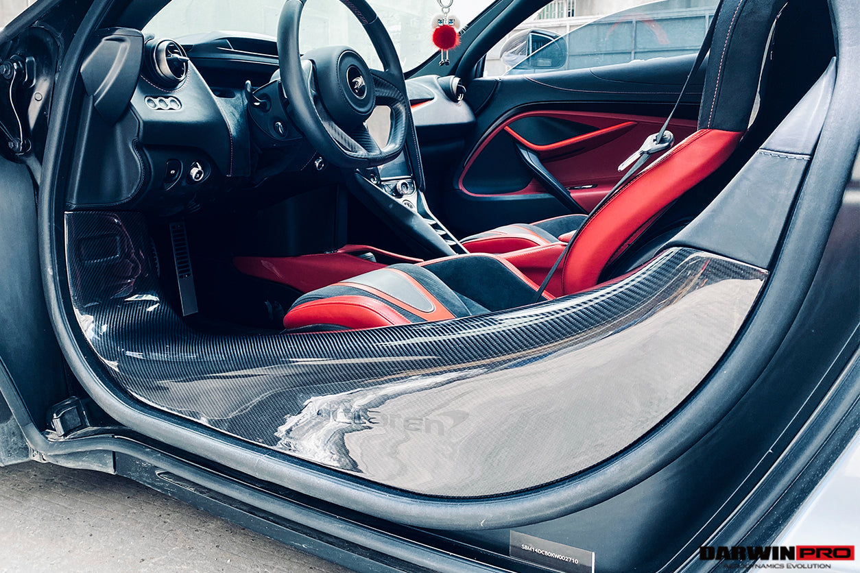 2017-2020 McLaren 720s Dry Carbon Fiber Door Sills - DarwinPRO Aerodynamics