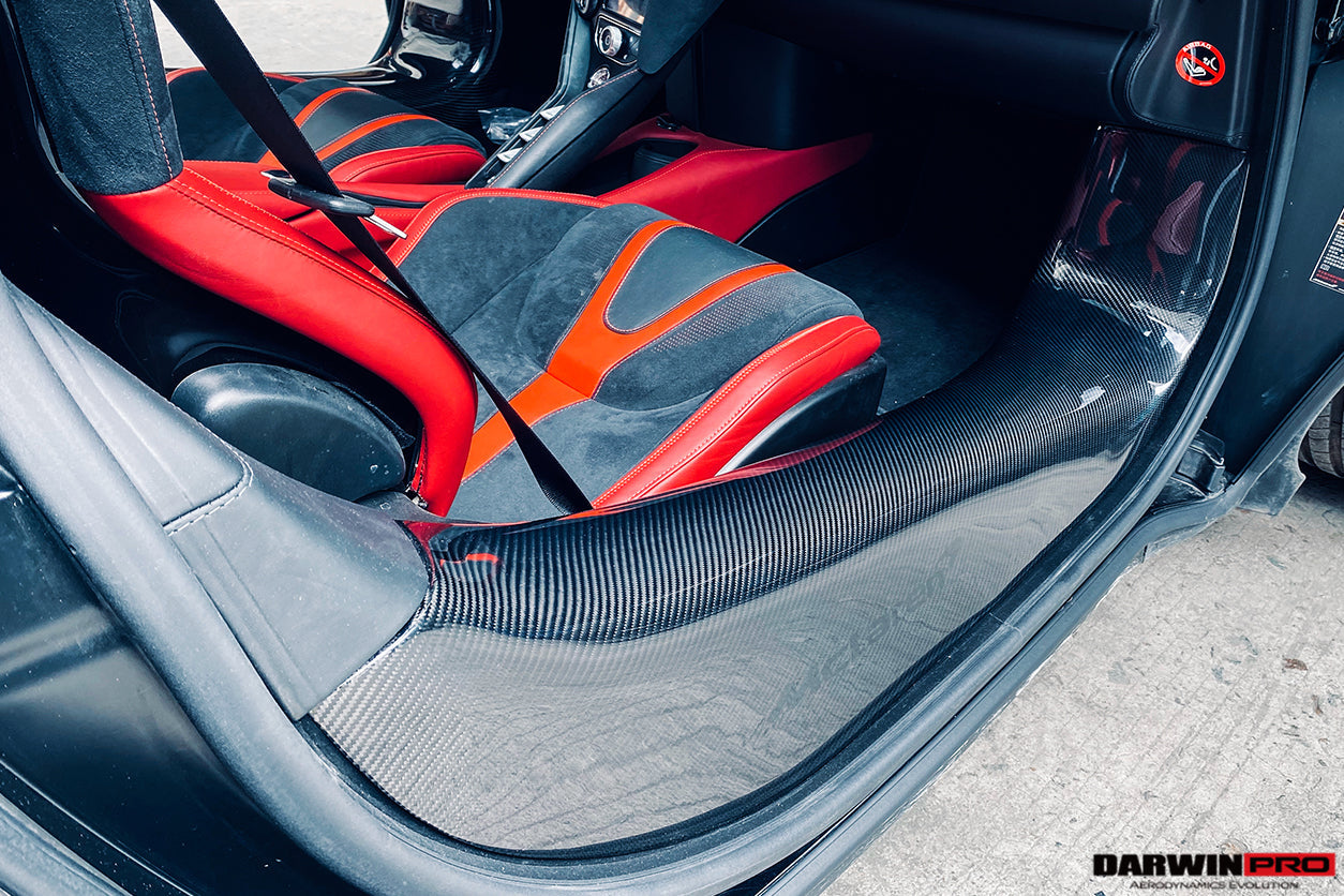 2017-2020 McLaren 720s Dry Carbon Fiber Door Sills - DarwinPRO Aerodynamics