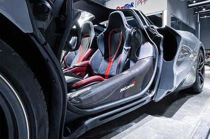 2017-2020 McLaren 720s Dry Carbon Fiber Door Sills - DarwinPRO Aerodynamics