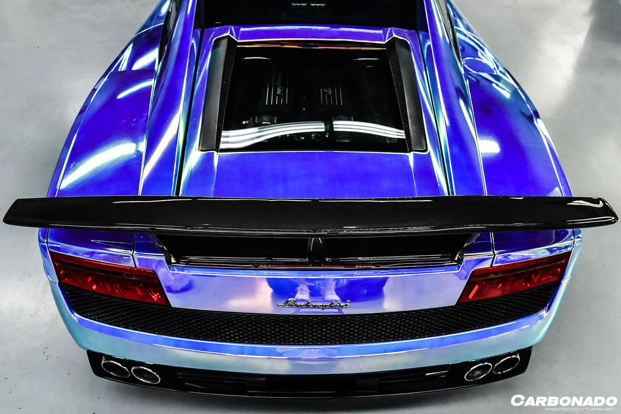 2004-2014 Lamborghini Gallardo DC Style Carbon Fiber Trunk Spoiler - Carbonado