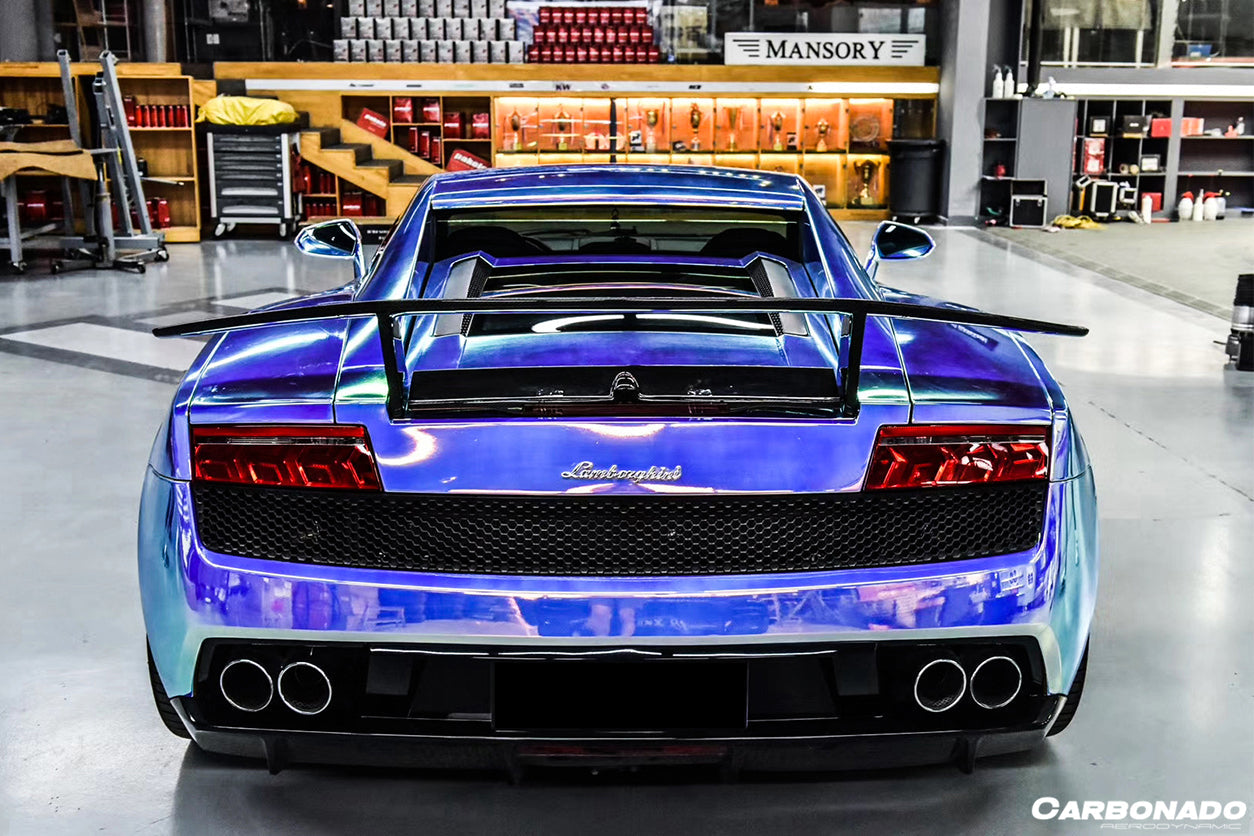 2004-2014 Lamborghini Gallardo DC Style Carbon Fiber Trunk Spoiler - Carbonado