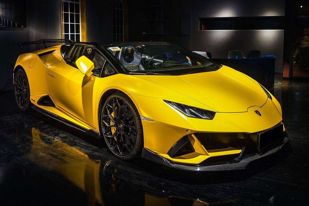 2019-2023 Lamborghini Huracan EVO RWD OD Style Carbon Fiber Front Lip - Carbonado