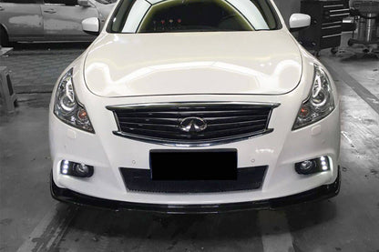 2010-2013 Infiniti G25/G37 Sedan EU Style Carbon Fiber Front Lip - Carbonado
