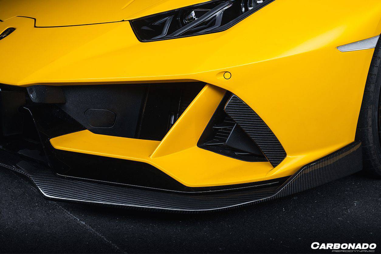 2019-2023 Lamborghini Huracan EVO AWD OD Style Carbon Fiber Front Lip - Carbonado Aero