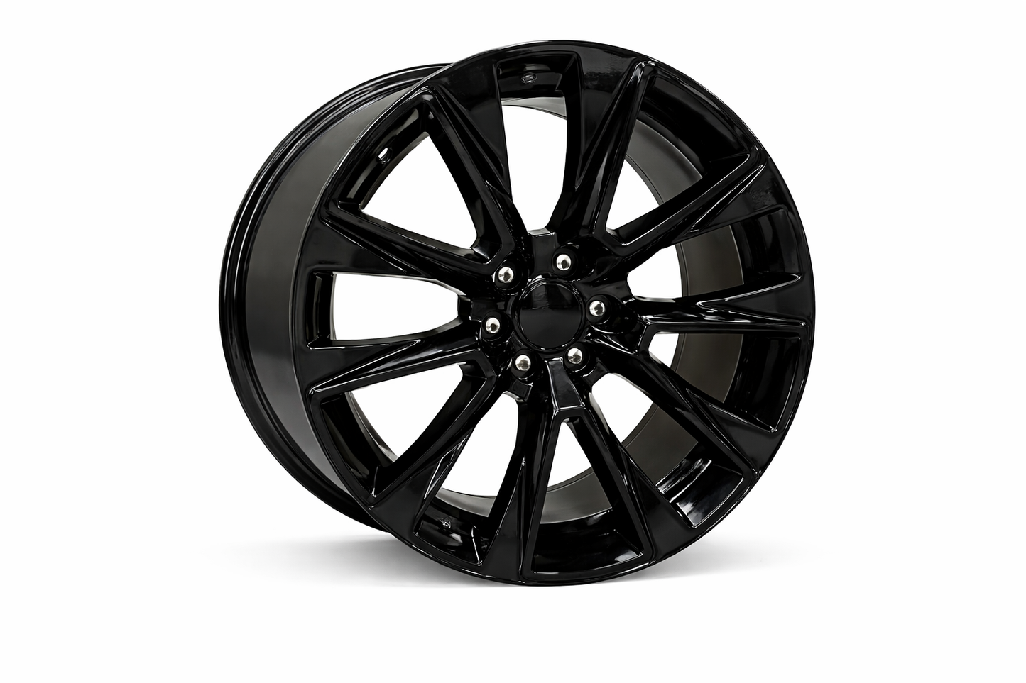 E574 Gloss Black 22x9.0 ET24 6.139 - Square Set (4 Wheels)
