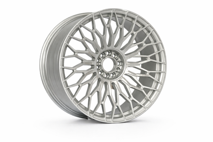 E117 Silver Machined Face 22x9.0 ET25 5x114.3.120 - Square Set (4 Wheels)