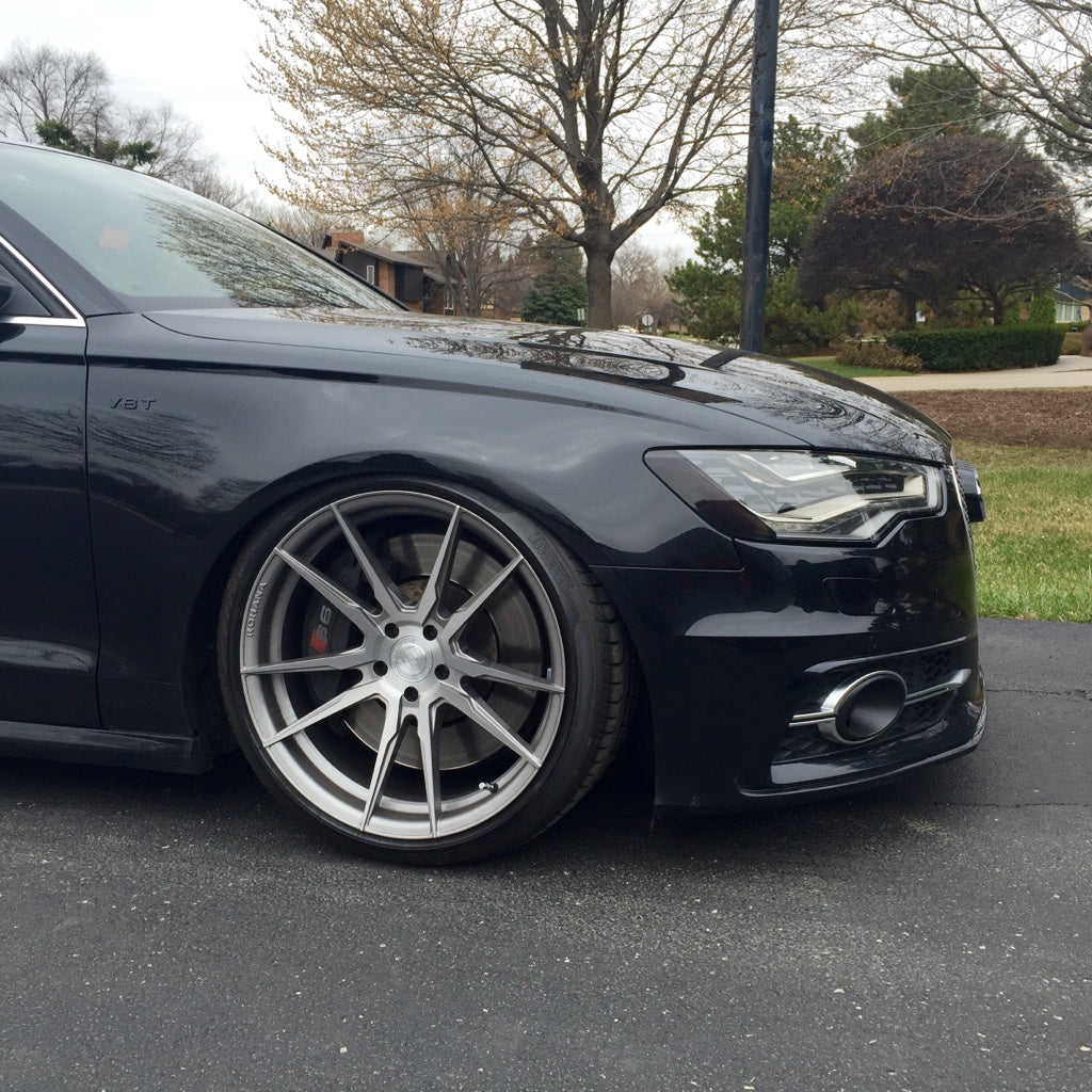 Rohana RFX2 22x10.5 ET40 Brushed Titanium 5x130 – (Square Set of 4)