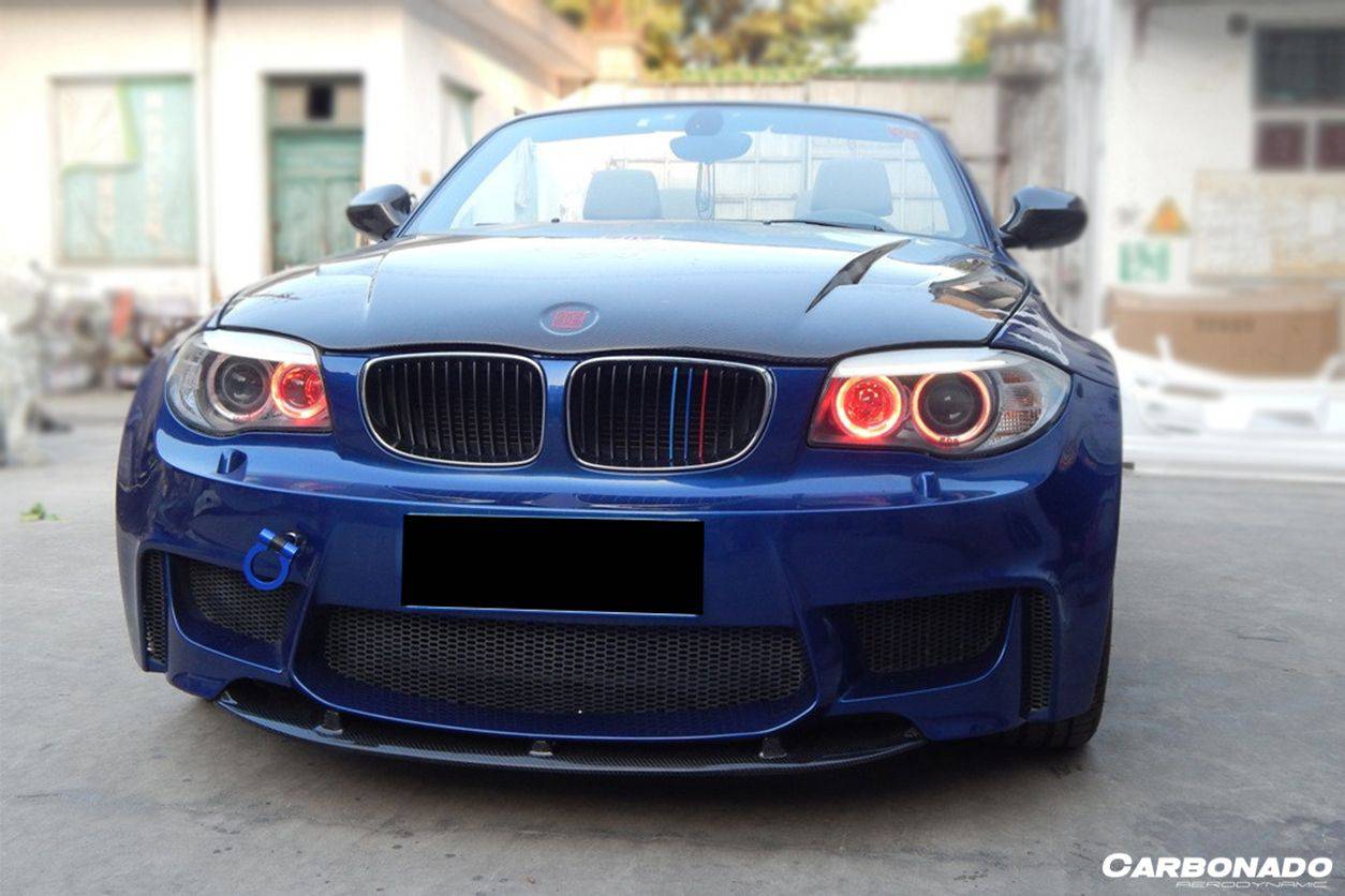 2008-2013 BMW E82 E88 1Series 1M Style Front Bumper - Carbonado