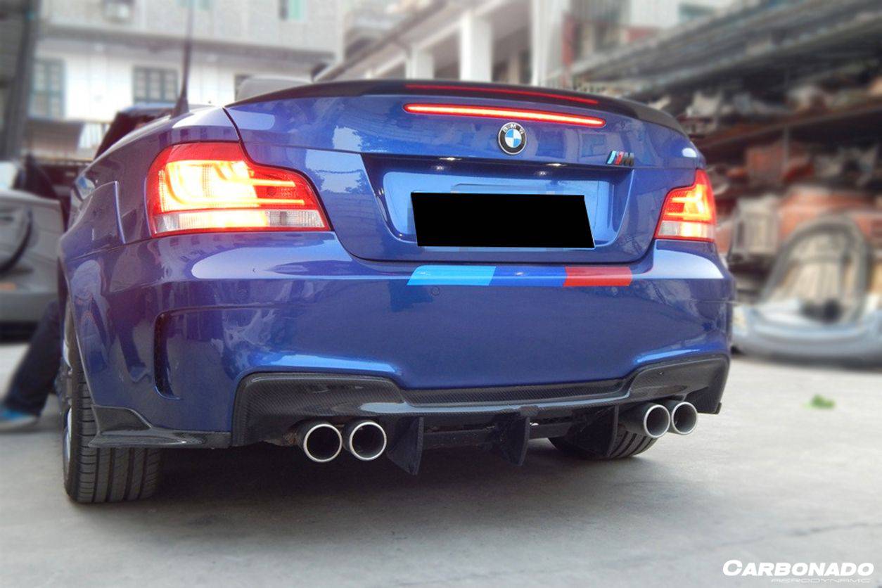 2008-2013 BMW E82 E88 1 Series 1M Style Rear Bumper - Carbonado