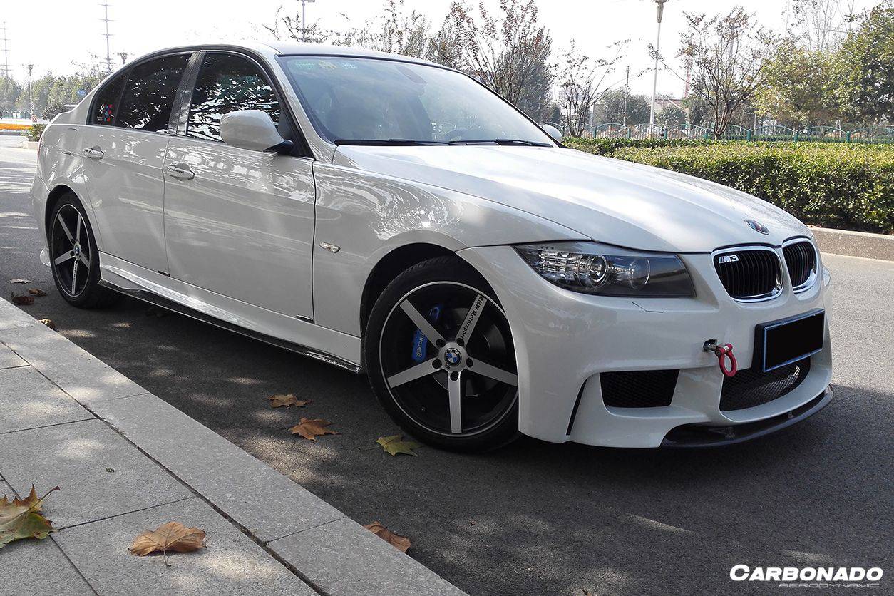 2008-2012 BMW 3 Series E90 1M Style Front Bumper w/ Lip - Carbonado Aero