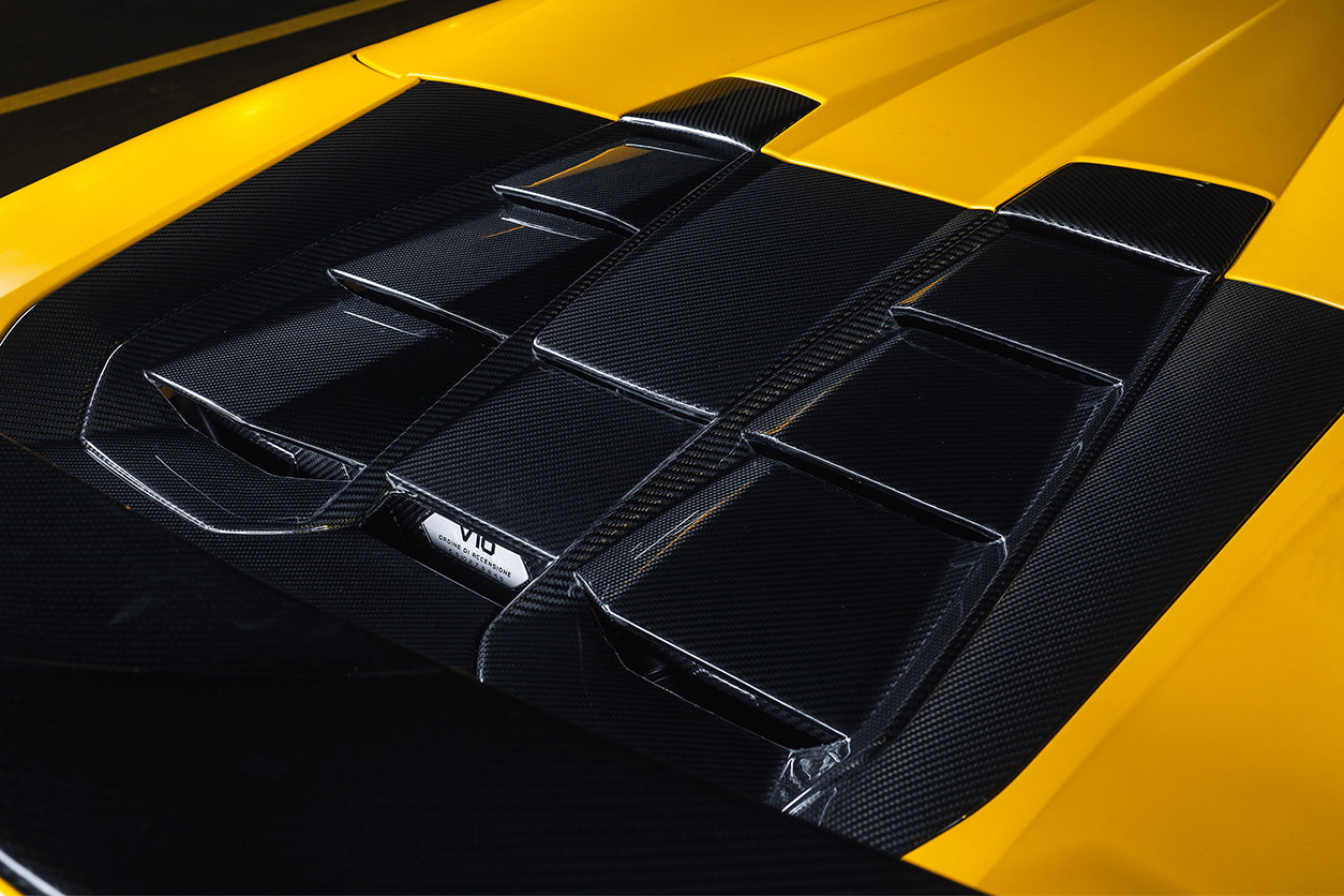 2019-2023 Lamborghini Huracan EVO Spyder OD Style Dry Carbon Engine Trunk Hood - DarwinPRO Aerodynamics