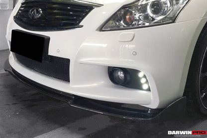 2010-2013 Infiniti G25/G37 Sedan EU Style Carbon Fiber Front Lip - DarwinPRO Aerodynamics
