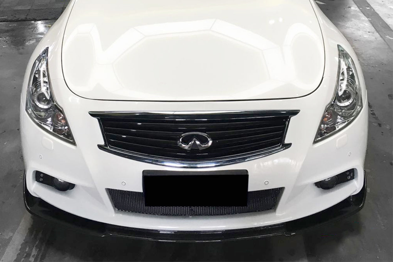 2010-2013 Infiniti G25/G37 Sedan EU Style Carbon Fiber Front Lip - DarwinPRO Aerodynamics