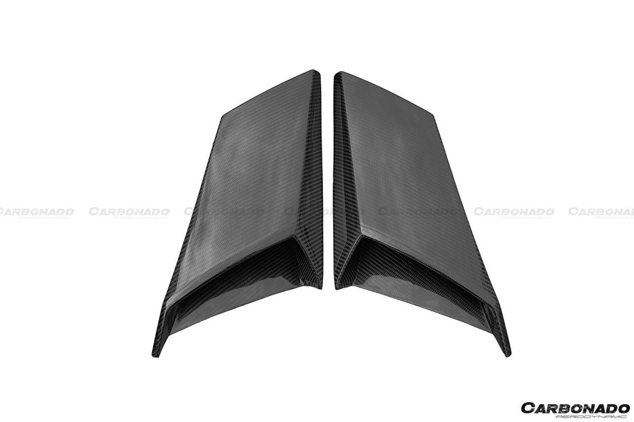 2011-2016 Lamborghini Aventador LP700 Coupe OEM Style Carbon Fiber Engine Air Intakes - Carbonado Aero