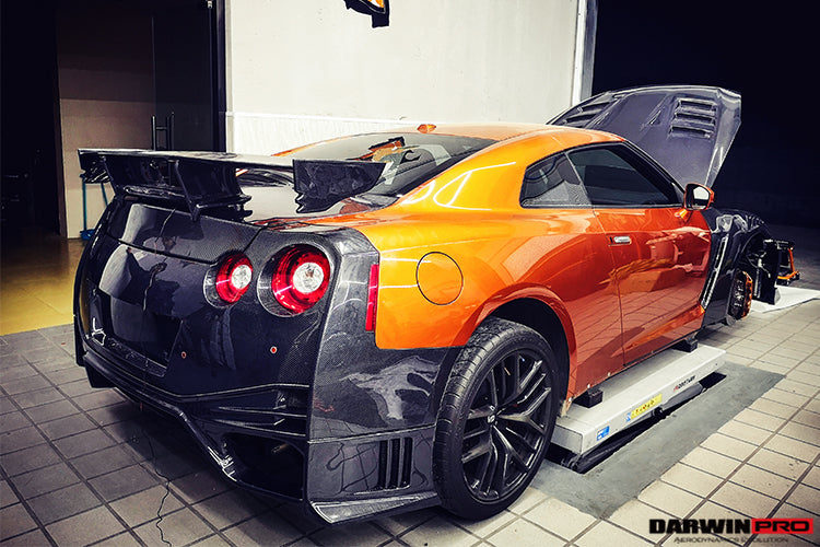2008-2022 Nissan GTR R35 CBA/DBA/EBA NSM Style Carbon Fiber Trunk Spoiler - DarwinPRO Aerodynamics