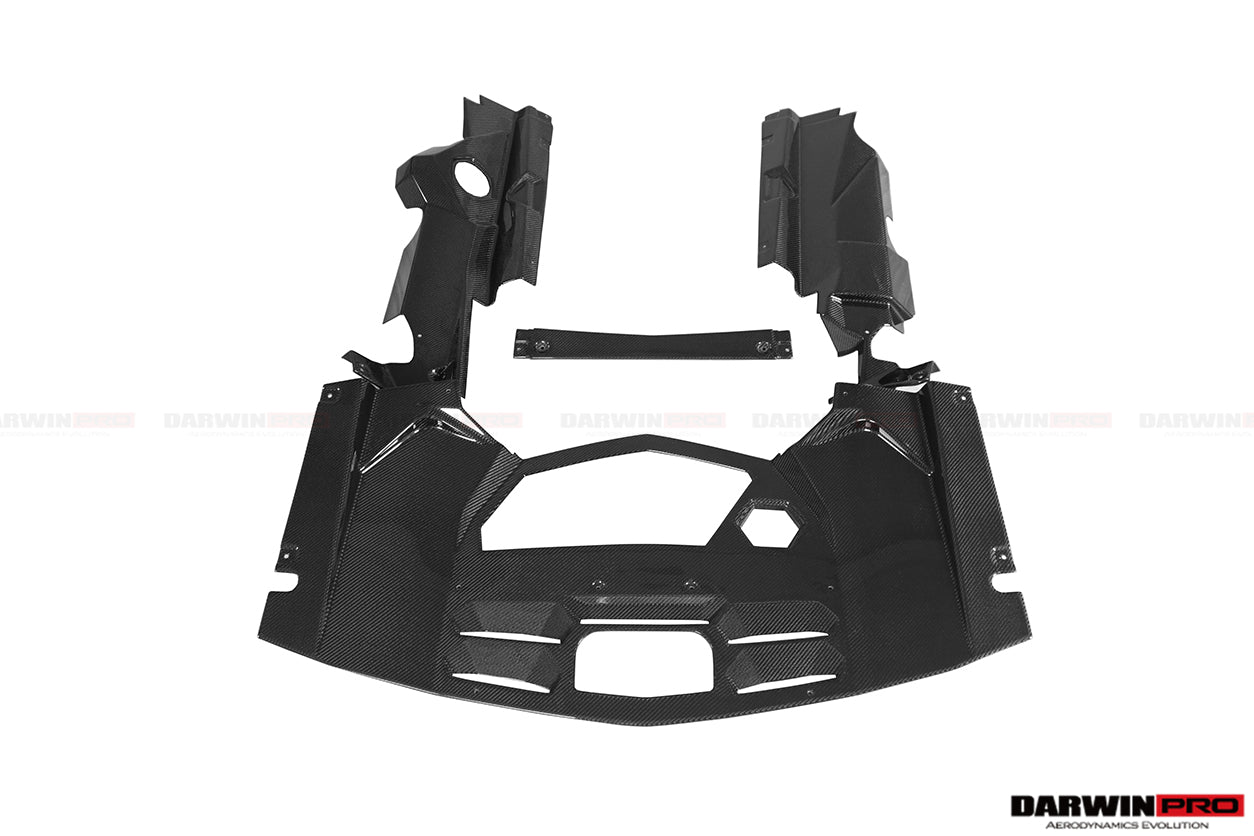 2013-2016 Lamborghini Aventador LP700 Roadster Carbon Fiber Engine Bay Panels Repalcement - DarwinPRO Aerodynamics