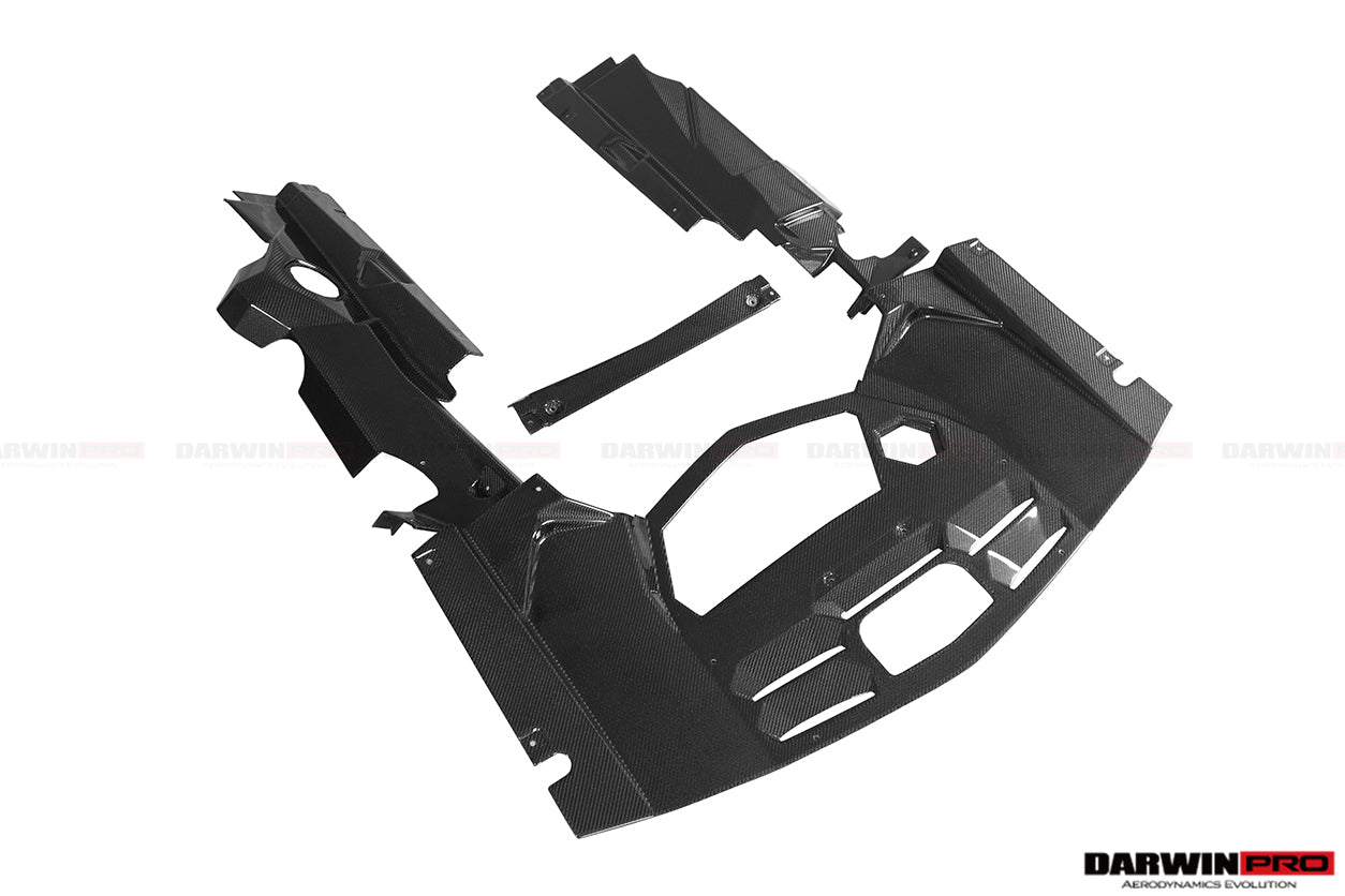 2013-2016 Lamborghini Aventador LP700 Roadster Carbon Fiber Engine Bay Panels Repalcement - DarwinPRO Aerodynamics