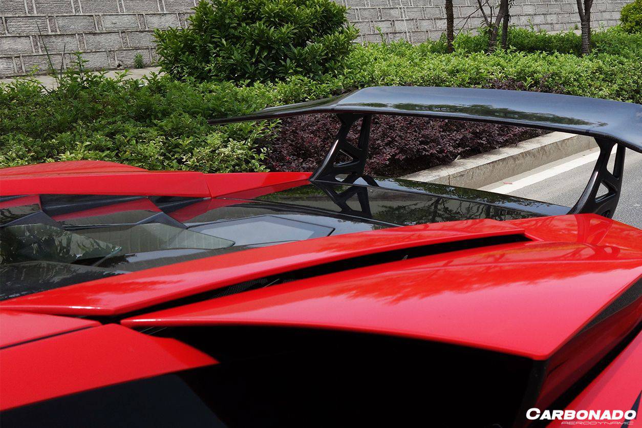 2001-2010 Lamborghini Murcielago LP640 LP670 SV Style carbon Fiber Engine Trunk - Carbonado Aero