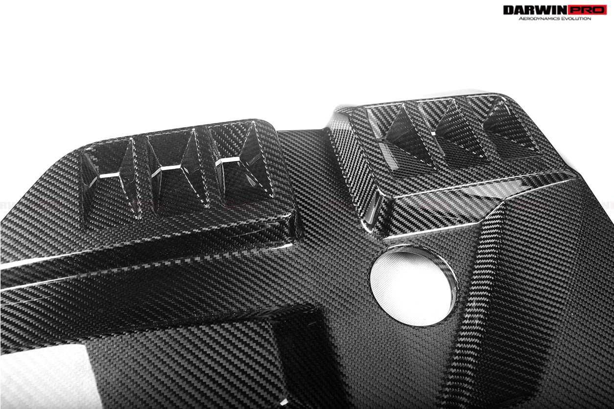 2021-UP BMW M3 G80 M4 G82/G83 DRY Carbon Fiber Engine Cover - DarwinPRO Aerodynamics