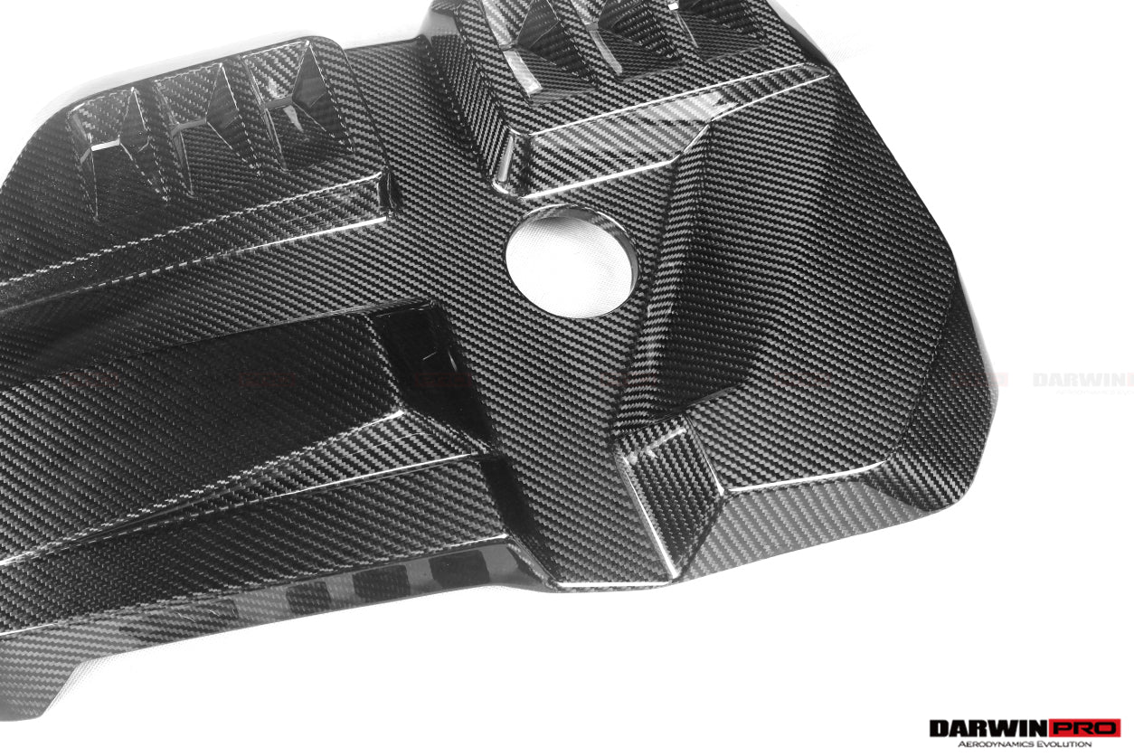 2021-UP BMW M3 G80 M4 G82/G83 DRY Carbon Fiber Engine Cover - DarwinPRO Aerodynamics