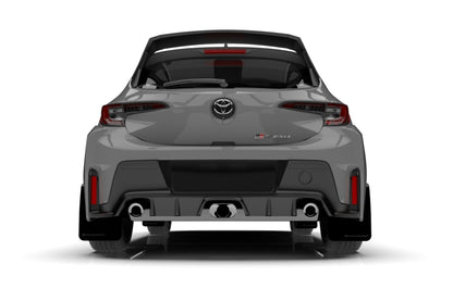 Rally Armor 23-26 Toyota GR Corolla Black Mud Flap w/Light Blue Logo