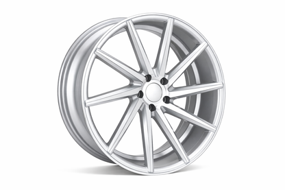 E013 Silver Machined Face 20x10 ET35 5x112 – (Square Set of 4)