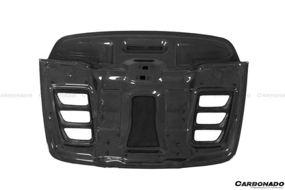 2010-2015 Ferrari 458 Spyder Style Double Carbon Fiber Engien Hood Trunk - Carbonado Aero