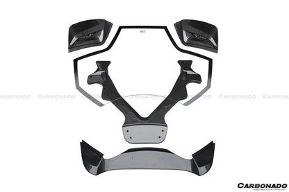 2015-2020 Ferrari 488 Spyder Dry Carbon Fiber Engine Hood With Glass - Carbonado