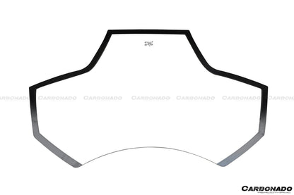2015-2020 Ferrari 488 Spyder Dry Carbon Fiber Engine Hood With Glass - Carbonado