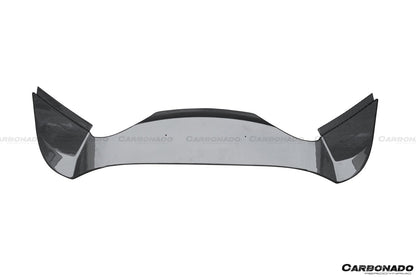 2015-2020 Ferrari 488 Spyder Dry Carbon Fiber Engine Hood With Glass - Carbonado