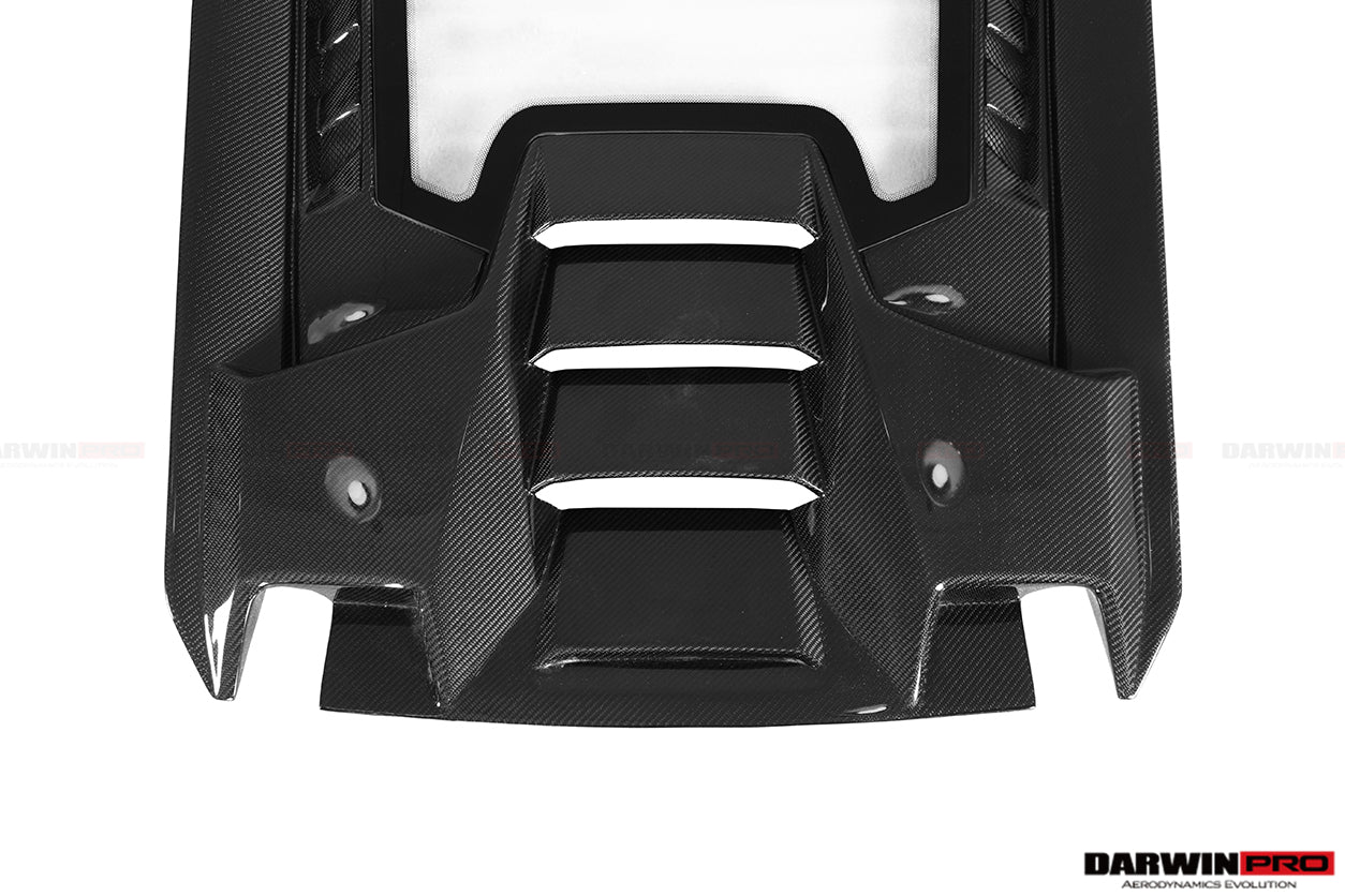 2015-2020 Lamborghini Huracan LP610/LP580 Performante Style Carbon Trunk Spoiler and Engine Hood - DarwinPRO Aerodynamics