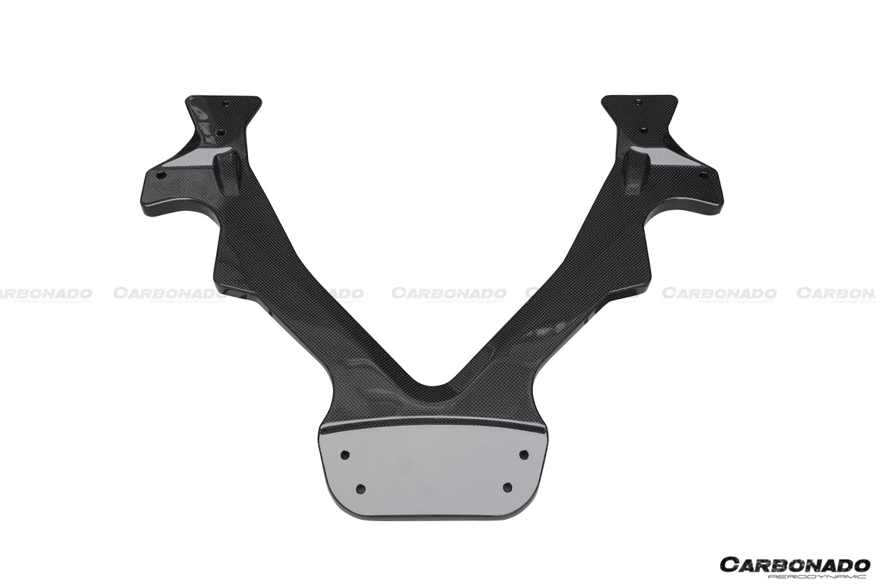 2015-2020 Ferrari 488 Spyder Dry Carbon Fiber Engine Hood With Glass - Carbonado