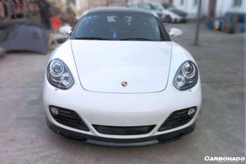 2009-2012 Porsche Cayman 987 EM Style Carbon Fiber Front Lip - Carbonado Aero