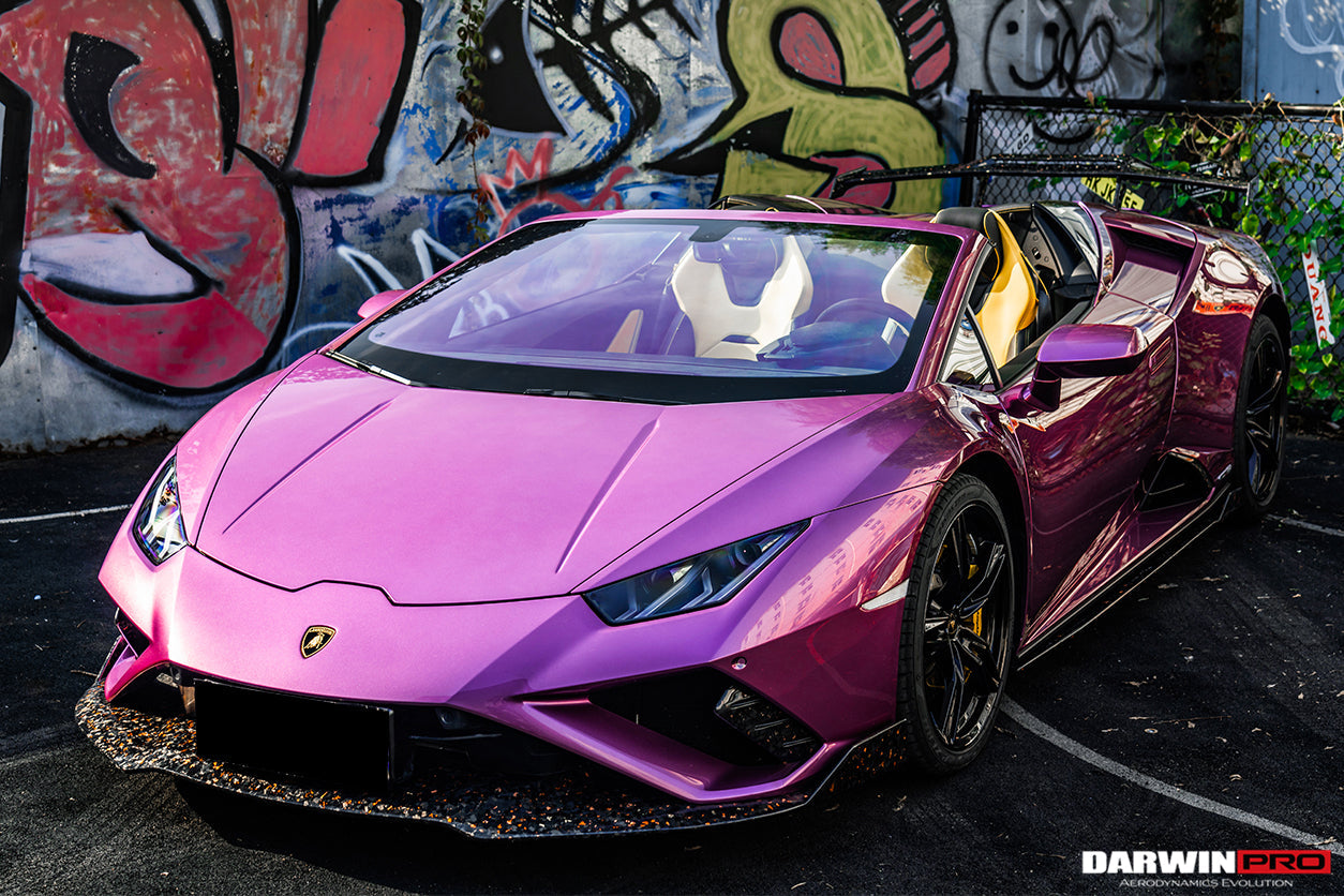 2019-2022 Lamborghini Huracan EVO OD Style Dry Carbon Side Skirts - DarwinPRO Aerodynamics