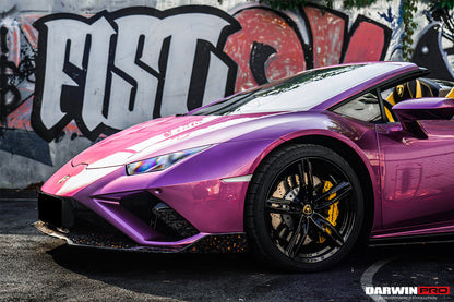 2019-2022 Lamborghini Huracan EVO RWD OD Style Carbon Fiber Front Lip - DarwinPRO Aerodynamics