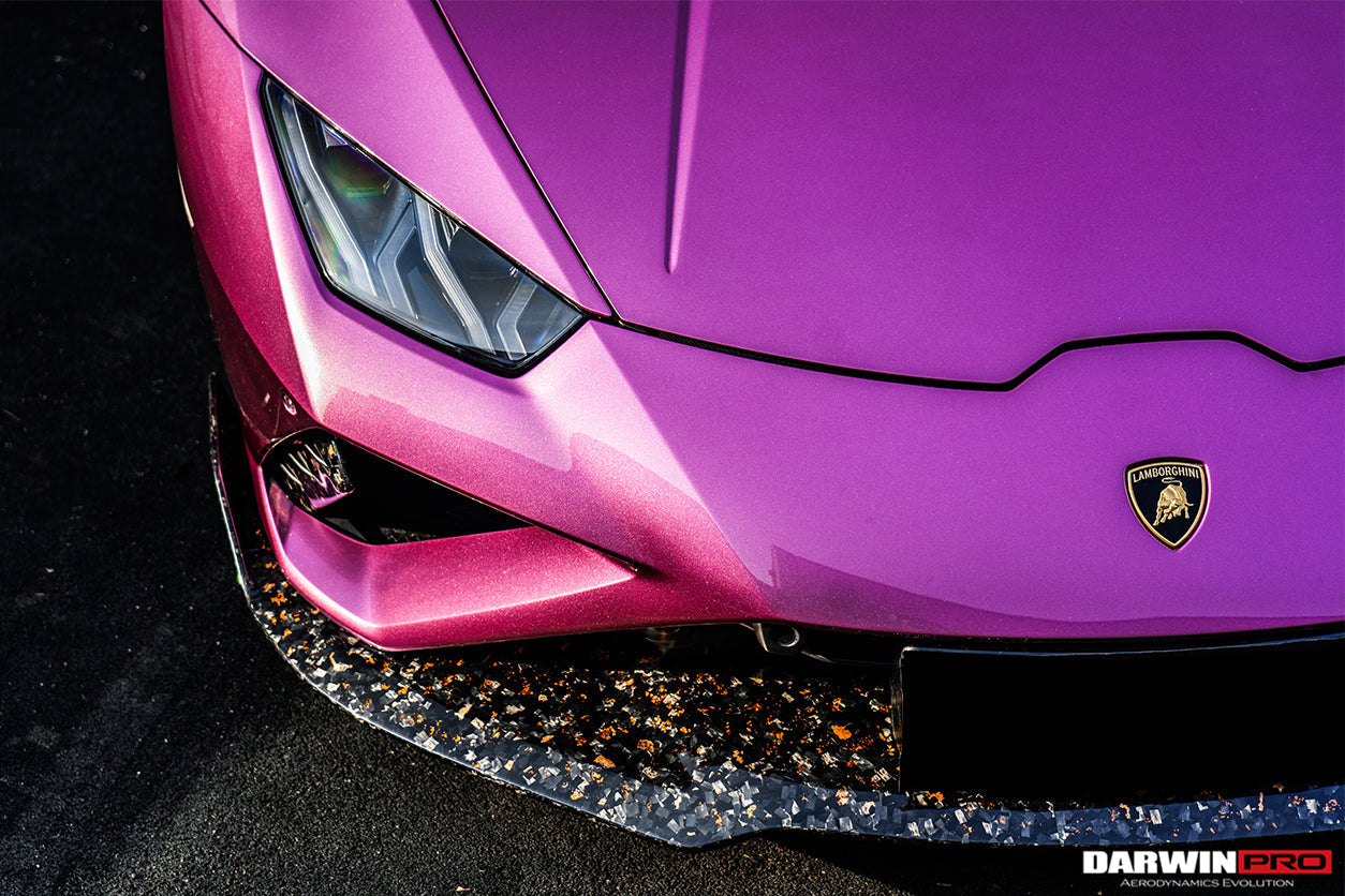 2019-2022 Lamborghini Huracan EVO RWD OD Style Carbon Fiber Front Lip - DarwinPRO Aerodynamics