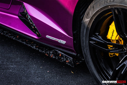2019-2022 Lamborghini Huracan EVO OD Style Dry Carbon Side Skirts - DarwinPRO Aerodynamics