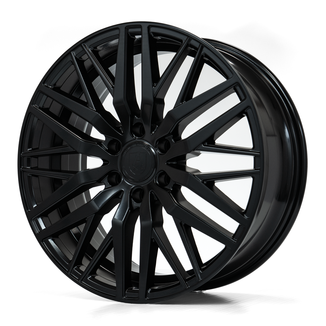 AXE WHEELS EX30 Sprinter GLOSS BLACK 20x8.5 ET45 6x130 (Square Set of 4)