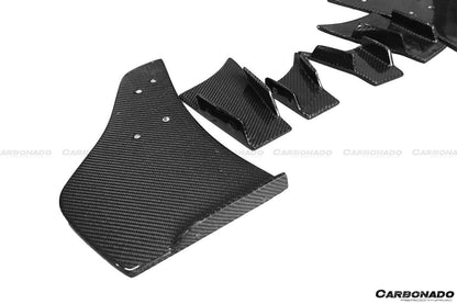 2013-2016 Audi S3 A3 Sline Sedan BKSS Style Carbon Fiber Front Lip&amp;Front Lip Under Board - Carbonado Aero