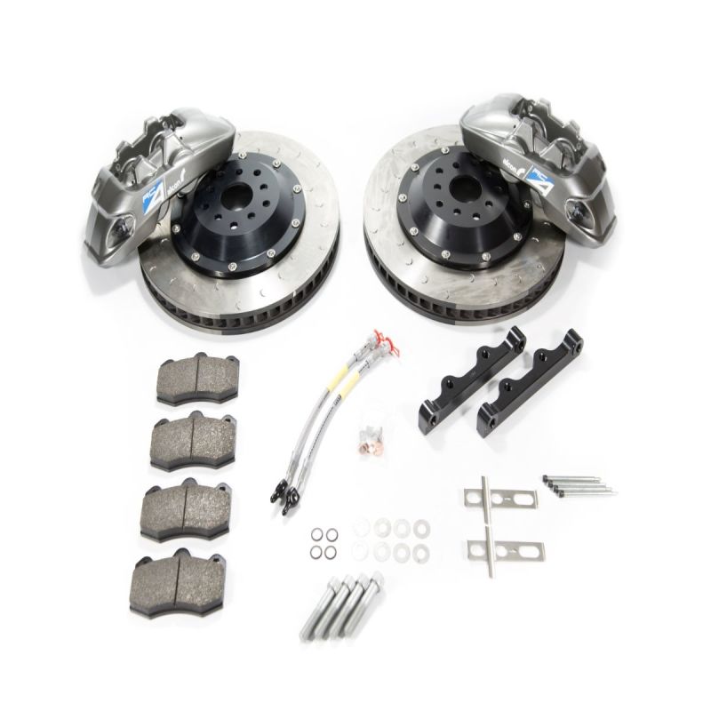 Alcon 2009+ Nissan GT-R R35 380x33mm Rotor 4 Piston Caliper RC4 Rear Axle Kit - Sky Blue