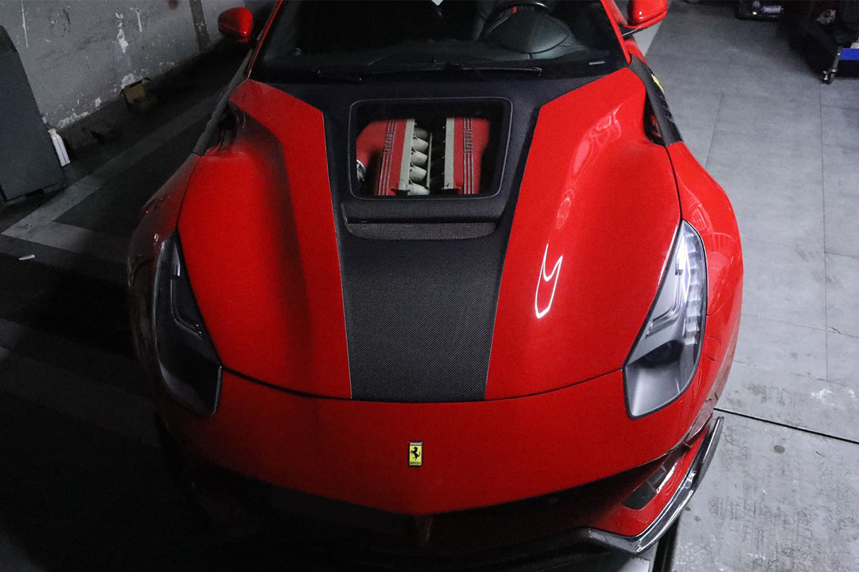 DarwinPRO 2012-2017 Ferrari F12 Berlinetta IMP Performance Carbon Fiber Hood - DarwinPRO Aerodynamics