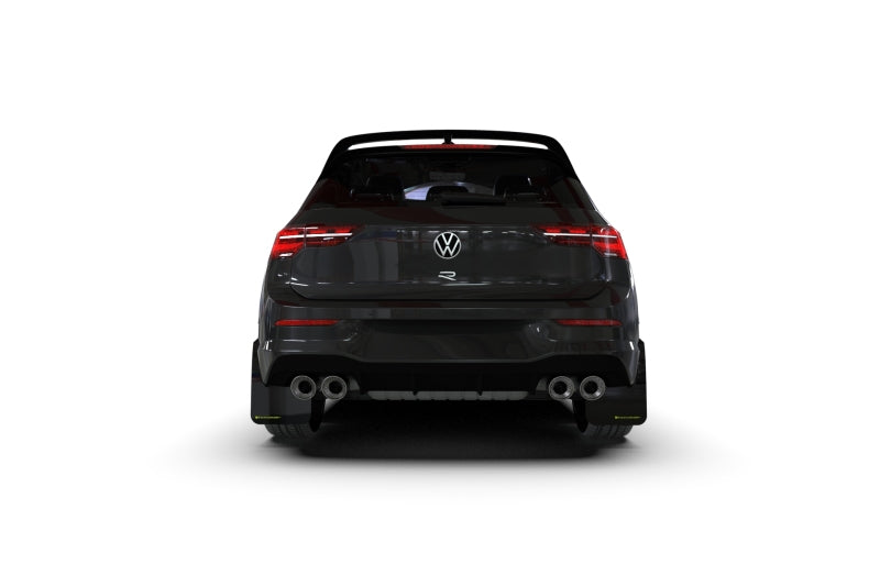 Rally Armor 22-25 VW MK8 Golf GTI/R Black UR Mud Flap w/Green Logo