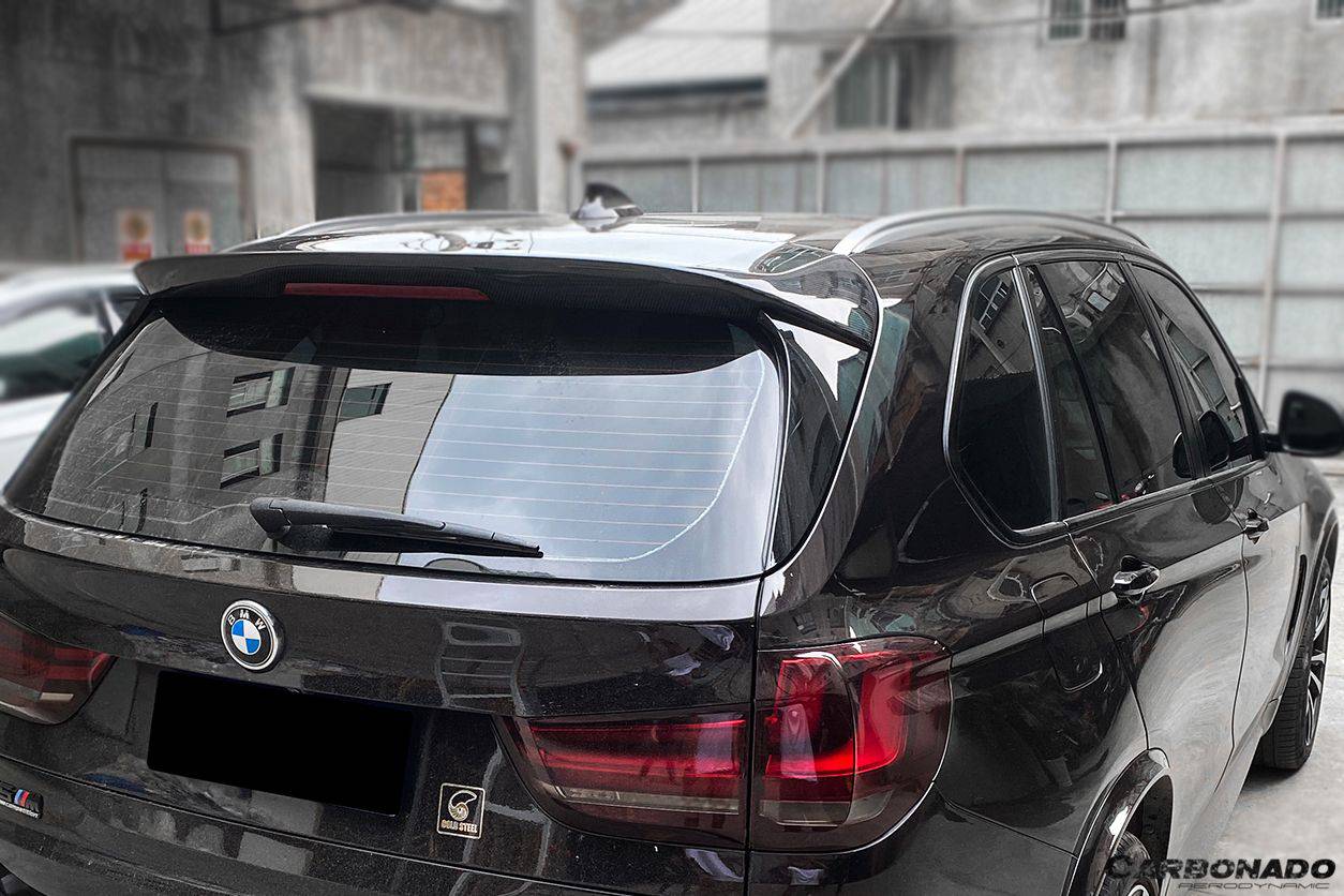 2014-2018 BMW X5 F15 VS Style Carbon Fiber Roof Spoiler - Carbonado Aero