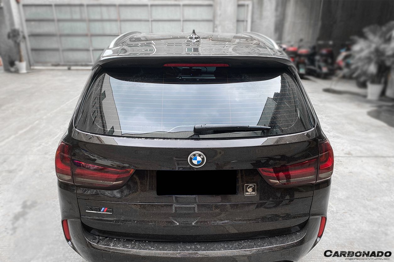 2014-2018 BMW X5 F15 VS Style Carbon Fiber Roof Spoiler - Carbonado Aero